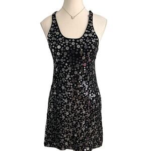 Ali Ro Vintage Sequin Black Dress